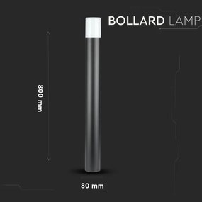 Vonkajšia lampa 1xGU10/35W/230V IP54 80 cm čierna