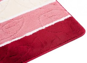 Sada kúpeľňových koberčekov MULTI C5019 červený list