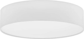 Biele stropné svietidlo s textilným tienidlom PASTERI – EGLO