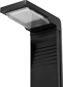 Solárna LED záhradná lampa na záhradný stĺpik so senzorom súmraku