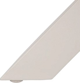 Hliníkový jedálenský stôl ORIENT ø 130 cm (ivory)