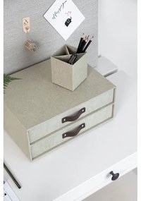 Béžový zásuvkový box s 2 zásuvkami Bigso Box of Sweden Birger