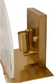 Sklenené nástenné svietidlo v zlatej farbe Portlan – Mauro Ferretti