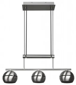 Trio - Luster na lanku FLETCHER 3xE14/40W/230V matný chróm