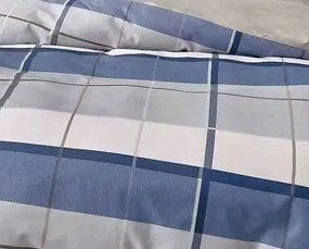 Flanelové obliečky Homa BELINA BLUE SQUARE 7-set 140x200 cm