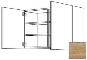 Kuchynská skrinka horní Naturel Sente24 s dvierkami 90x72x35 cm dub sierra 405.W901