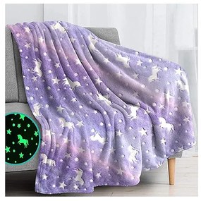 Verk Svietiaca deka Soft Dreams Stars, 150 x 180 cm fialová