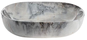 Invena Korfu, umývadlo na dosku 600x420x145 mm, imitácia kameňa-mramor, INV-CE-34-722-C