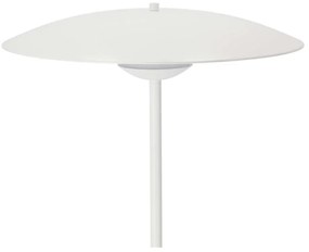 Biela LED stojacia lampa s kovovým tienidlom (výška 140 cm) Lund – Candellux Lighting