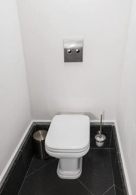 Kerasan Kerasan, WALDORF WC sedátko, Soft Close, biela/chróm, 418801