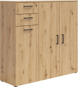 XXXLutz KOMODA, dub artisan, 120/115/40 cm Carryhome - Komody - 002427022133