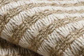 Koberec JUTE 3650 so strapcami krémový / béžový