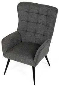 Relaxačné kreslo 315 GREY2, tmavošedé
