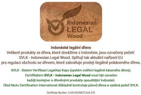 Divero Hantown 41623 Sada 2 ks Skladacia záhradná stolička - teakové drevo