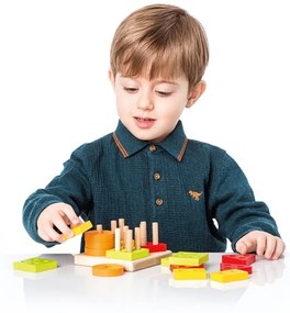 CUBIKA 15344 Triedenie tvarov IV - drevené puzzle 17 dielikov