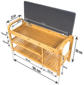 G21 Bambusový botník PE6355526
