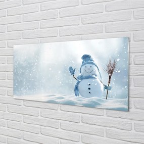 Obraz na akrylátovom skle Snehuliak sneh 125x50 cm