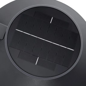 Nordlux Antracitové fasádne solárne LED svietidlo Justina s pohybovým čidlom 5W 2418071050