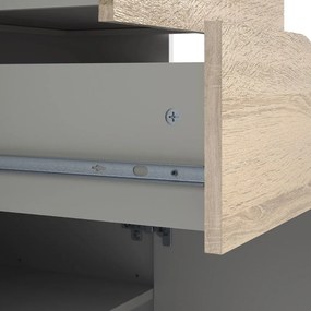 Biela knižnica Tvilum Oslo, 50 x 171 cm