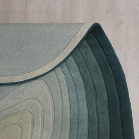 Modrý vlnený koberec 160x230 cm Puddle Ombre Wool – Flair Rugs