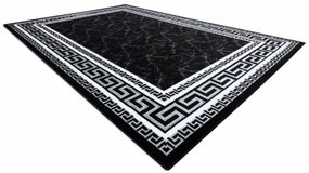 Koberec GLOSS 2813 87 styl, greek - čierny, sivý