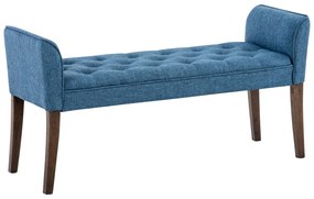 Lavica Cleopatra Chaiselongue látka, nohy antik tmavé - Modrá