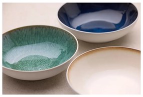 Biela/zelená miska z kameniny 900 ml Gastro White/Green – Bitz