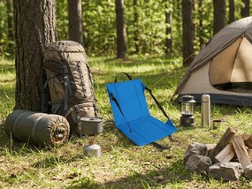 Turistická skladacia stolička VENTO 38 cm, modrá