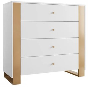 Komoda Nalker 4SZ, Farby: biela