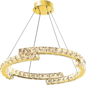 Toolight Toolight, LED závesné osvetlenie 60cm, 45W, 4000K, 2500lm, APP1771-CP, zlatá, OSW-04349