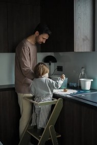 Učiaca montessori detská veža skladacia olivová