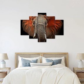 Obraz - Slony z Tsavo (150x105 cm)