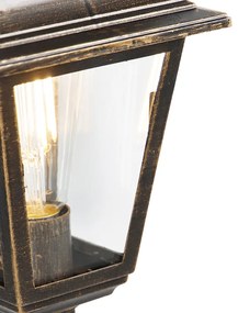 Klasický lampáš starožitné zlato 122 cm IP44 - kapitál