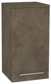 Mereo, Mereo Bino kúpeľňová skrinka horná 63 cm, ľavá, Multidecor, Betón Chicago tmavosivý, MER-CN695BCS2