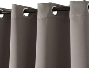 Sivo-hnedý záves OXFORD 140x250 cm Zavesenie: Kovové krúžky