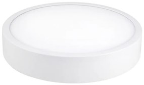 McLED Prisadené LED osvetlenie VANDA R24, 24W, teplá biela, 22,5 cm, okrúhle, biele