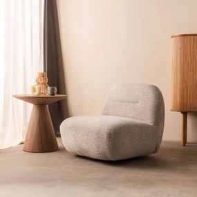 Otočné designové křeslo Giorgia šedo-béžové