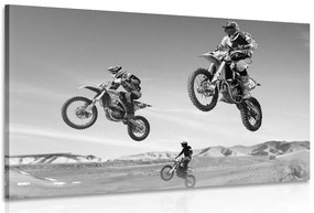 Obraz pre motorkárov v čiernobielom prevedení