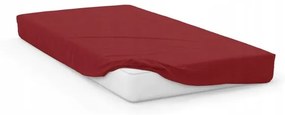 Bavlnené Jersey posteľné prádlo SOFT 160x200 cm + 25 cm červené