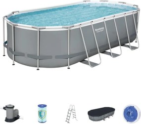 Oválny bazén s rámom 5,49x2,74x1,22m 56710