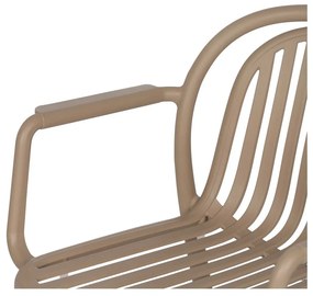 Béžová plastová jedálenská stolička Alia – Ixia