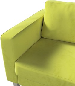 Poťah na sedačku Karlstad (nerozkladací, 3-miestny, krátky) farba produktu zelená látka lesklá, zamatová
