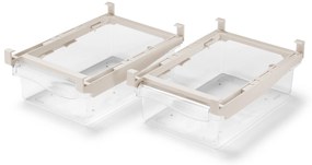 Výsuvné boxy do chladničky, 2 ks
