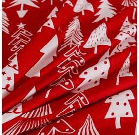 Plachta a obliečka na vankúš CHRISTMAS TREES Rozmer: 50 x 70 cm | 140 x 240 cm