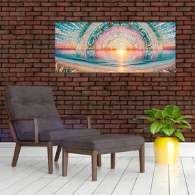 Obraz – Mozaika zapadajúceho slnka (120x50 cm)