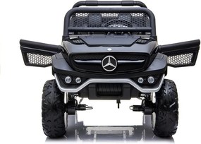 LEAN CARS Elektrické autíčko Mercedes Unimog čierne