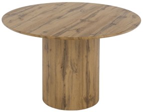 Jedálenský stôl, dub, priemer 120 cm, MAHIR TYP 2