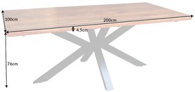Jedálenský stôl Galaxie Space 200cm Sheesham