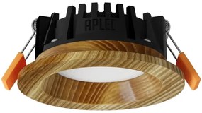 APLED - LED Podhľadové RONDO WOODLINE LED/3W/230V 3000K pr. 9 cm jaseň masív