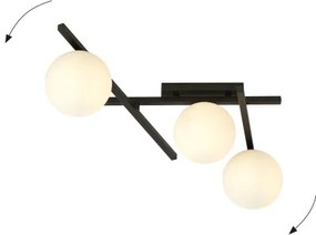 Stropné svietidlo SMART 3xE14/10W/230V čierna/biela